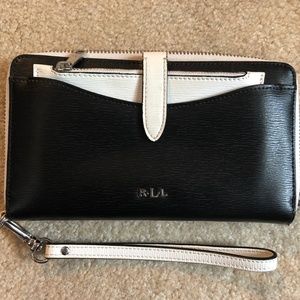 Lauren by Ralph Lauren: Black Wristlet/Wallet